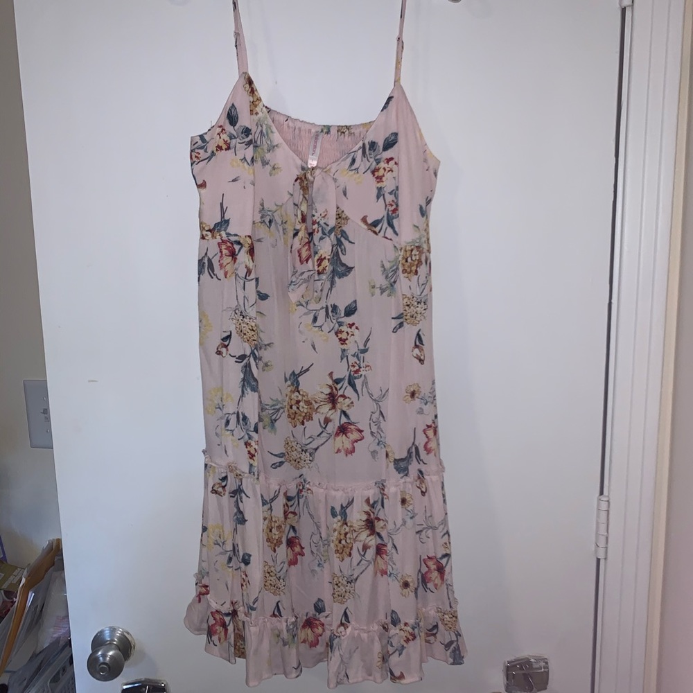 Floral pink float dress